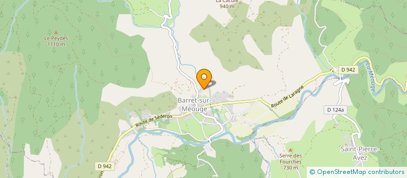 localisation de l'entreprise MONSIEUR AURELIEN ROYER  BARRET-SUR-MEOUGE