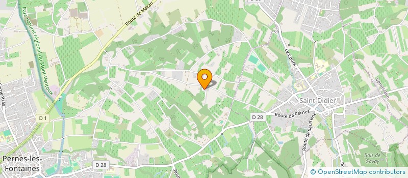 localisation de l'entreprise MONSIEUR AURELIEN RUAULT  PERNES-LES-FONTAINES