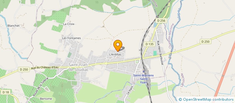 localisation de l'entreprise MONSIEUR AURELIEN RUEL  SAINT-YZAN-DE-SOUDIAC