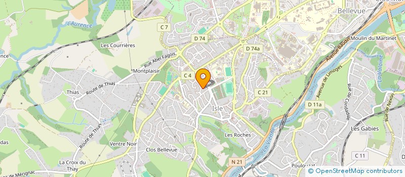 localisation de l'entreprise MONSIEUR AURELIEN SABOURDY  ISLE