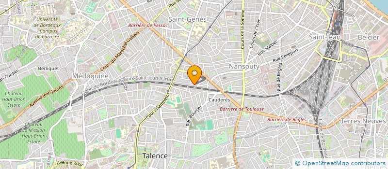 localisation de l'entreprise MONSIEUR AURELIEN SANZ  TALENCE