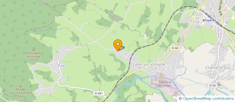 localisation de l'entreprise MONSIEUR AURELIEN SAPOLIN  LAVAL-SUR-VOLOGNE