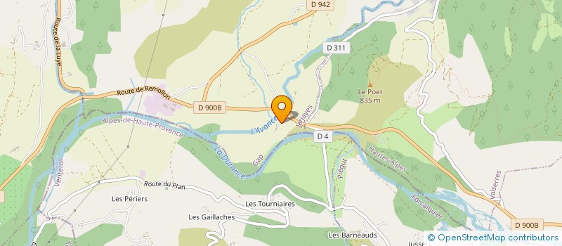 localisation de l'entreprise MONSIEUR AURELIEN SARRET  JARJAYES