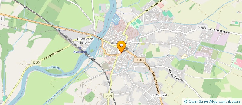 localisation de l'entreprise MONSIEUR AURELIEN SAVIOZ à AUXONNE