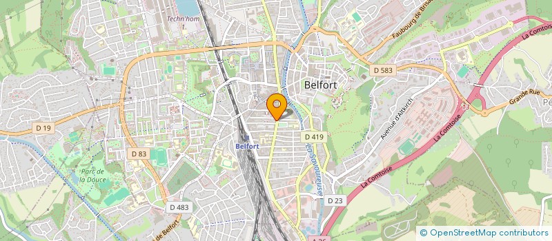 localisation de l'entreprise MONSIEUR AURELIEN SCHMITT à BELFORT