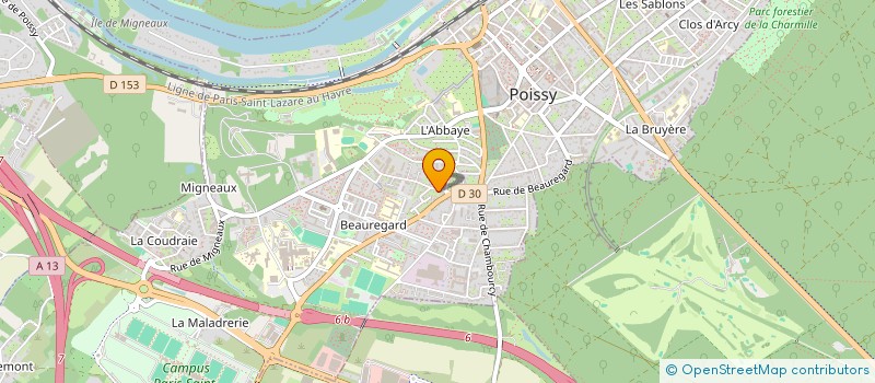 localisation de l'entreprise MONSIEUR AURELIEN SCHREIBER  POISSY