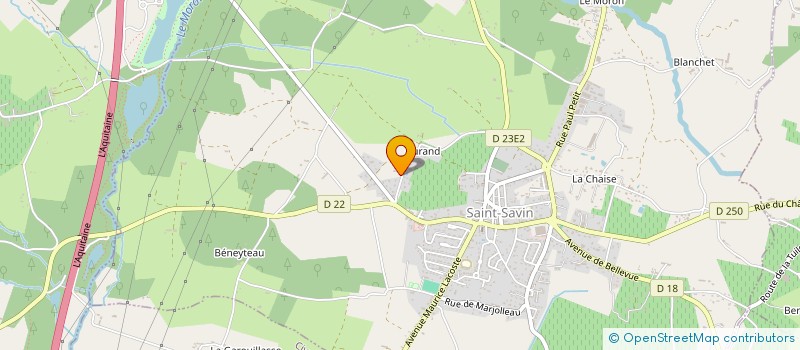 localisation de l'entreprise MONSIEUR AURELIEN SEBILLEAU  SAINT-SAVIN