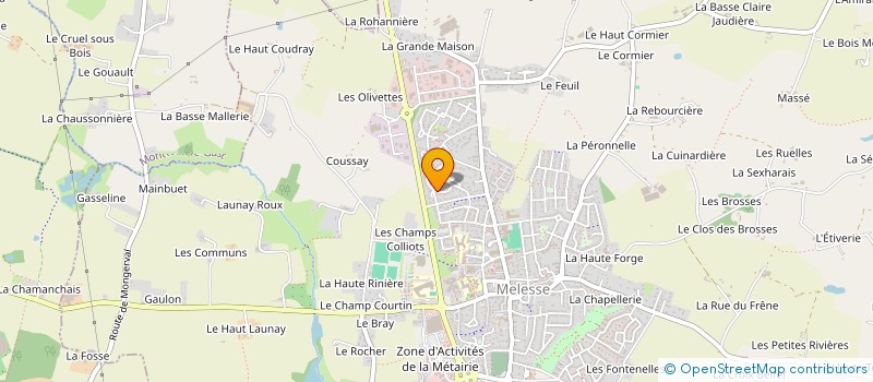 localisation de l'entreprise MONSIEUR AURELIEN SELLIER  MELESSE