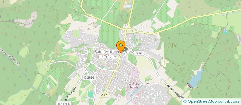 localisation de l'entreprise MONSIEUR AURELIEN SELOSSE à SAINT-MATHIEU-DE-TREVIERS