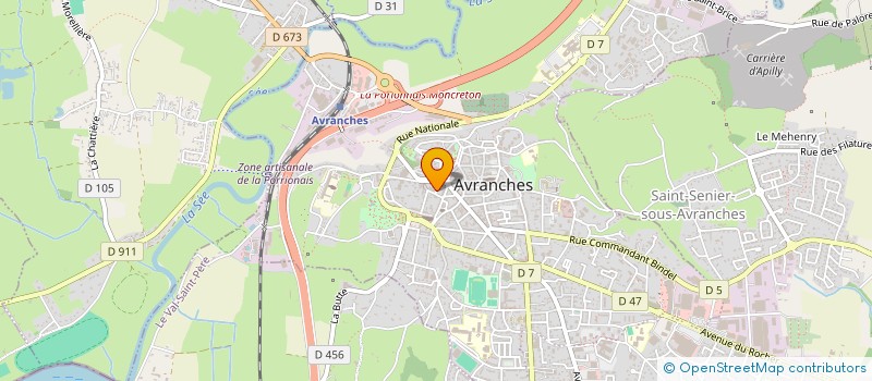 localisation de l'entreprise MONSIEUR AURELIEN SONNET  AVRANCHES