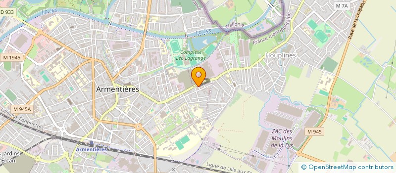 localisation de l'entreprise MONSIEUR AURELIEN SOUPPEZ  ARMENTIERES