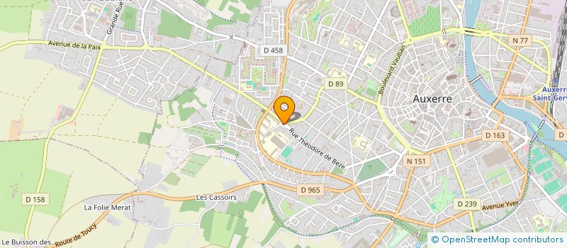 localisation de l'entreprise MONSIEUR AURELIEN SOUQUET à AUXERRE