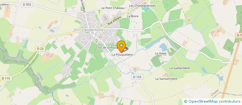 localisation de l'entreprise MONSIEUR AURELIEN SOURGET  OREE-D'ANJOU