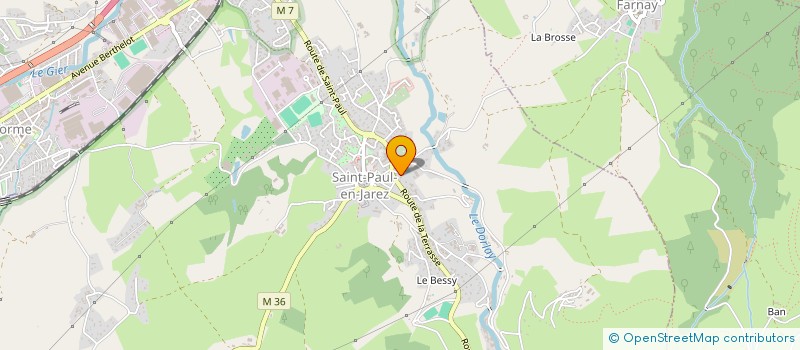 localisation de l'entreprise MONSIEUR AURELIEN SOUVIGNET  SAINT-PAUL-EN-JAREZ