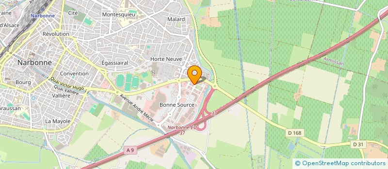 localisation de l'entreprise MONSIEUR AURELIEN SUAU  NARBONNE