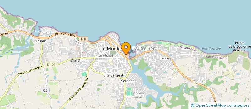 localisation de l'entreprise MONSIEUR AURELIEN TALIEN à LE MOULE