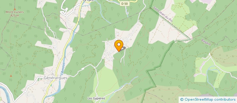 localisation de l'entreprise MONSIEUR AURELIEN TARDIEU  GENERARGUES