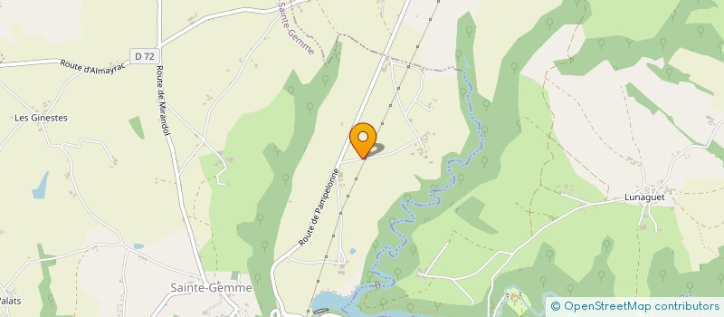 localisation de l'entreprise MONSIEUR AURELIEN TEGON  SAINTE-GEMME