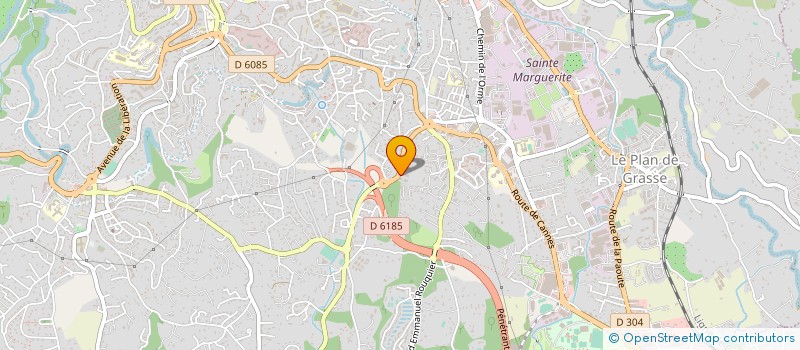 localisation de l'entreprise MONSIEUR AURELIEN THAMARD à GRASSE