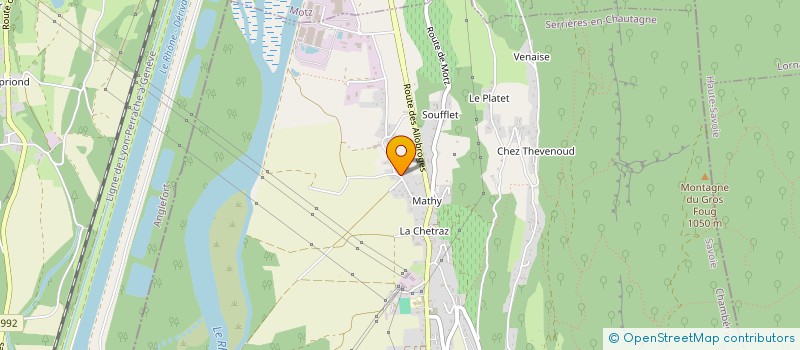 localisation de l'entreprise MONSIEUR AURELIEN THEVENET  SERRIERES-EN-CHAUTAGNE