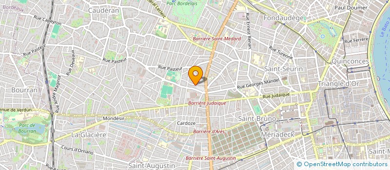 localisation de l'entreprise MONSIEUR AURELIEN TOUTON  BORDEAUX