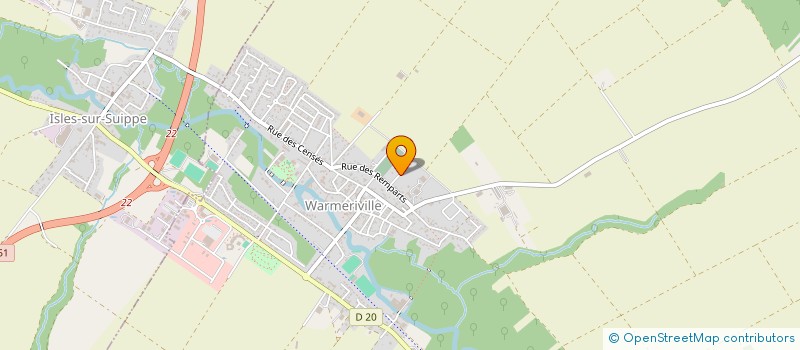 localisation de l'entreprise MONSIEUR AURELIEN VANDAPPE  WARMERIVILLE