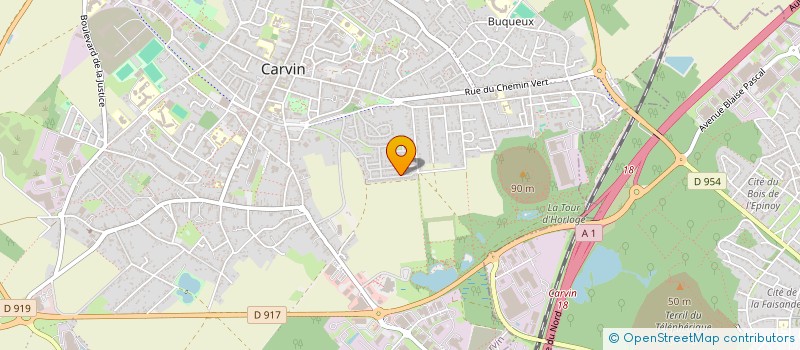 localisation de l'entreprise MONSIEUR AURELIEN VANDERSTRAETE  CARVIN