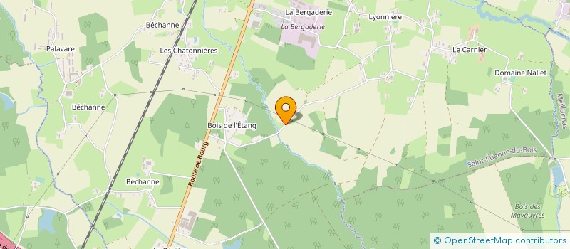 localisation de l'entreprise MONSIEUR AURELIEN VEUILLET à SAINT-ETIENNE-DU-BOIS