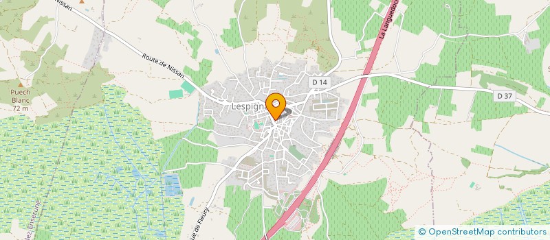 localisation de l'entreprise MONSIEUR AURELIEN VIDAL  LESPIGNAN