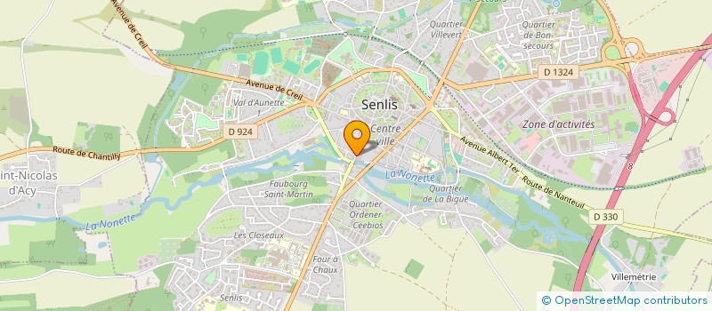 localisation de l'entreprise MONSIEUR AURELIEN VOITURIEZ  SENLIS