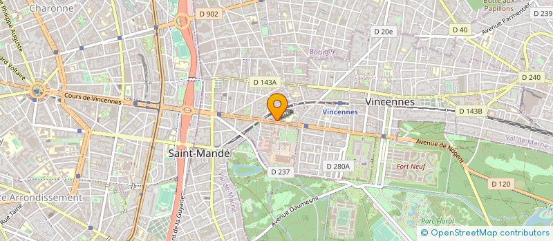 localisation de l'entreprise MONSIEUR AURELIEN VRET à VINCENNES