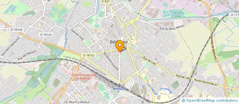 localisation de l'entreprise MONSIEUR AURELIEN WATTIAU  BETHUNE