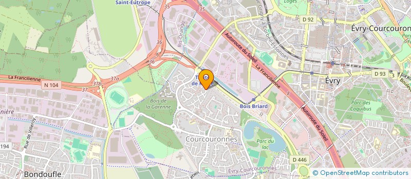 localisation de l'entreprise MONSIEUR AURELIEN ZOLA N ZUZI  EVRY-COURCOURONNES