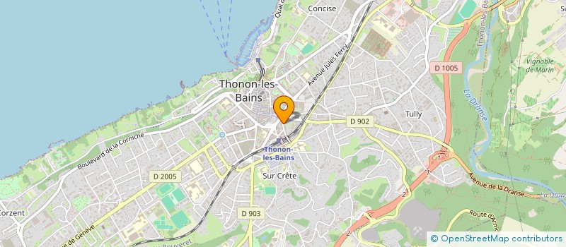 localisation de l'entreprise MONSIEUR AURELIO CASTAGNA  THONON-LES-BAINS