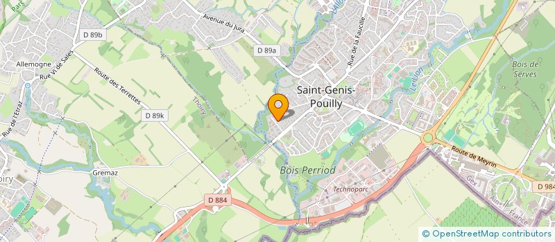 localisation de l'entreprise MONSIEUR AURELIO ROSSINI  ST-GENIS-POUILLY