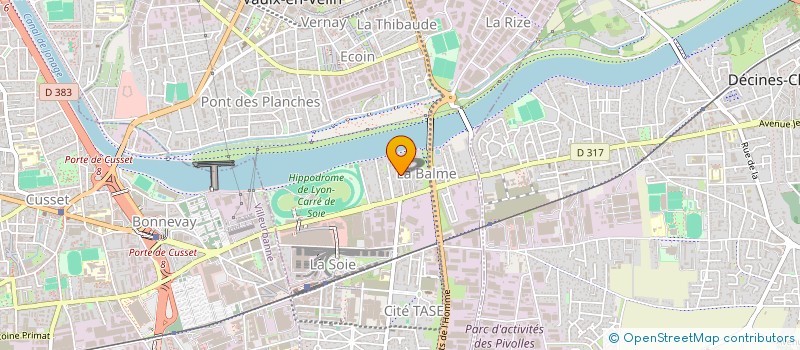 localisation de l'entreprise MONSIEUR AURELIU BULGARI  VAULX-EN-VELIN