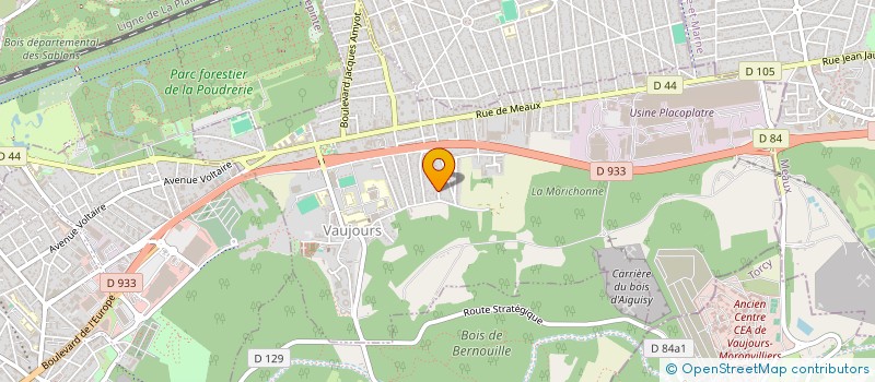 localisation de l'entreprise MONSIEUR AURORE NOIRAULT à VAUJOURS