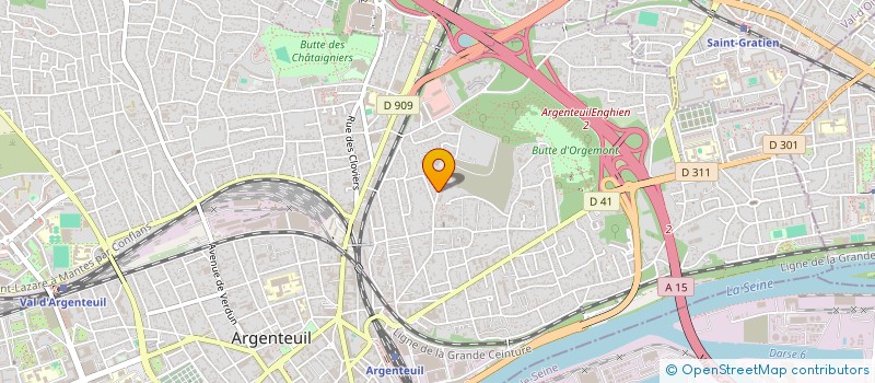 localisation de l'entreprise MONSIEUR AVELINO SANTOS DE OLIVEIRA  ARGENTEUIL