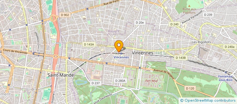 localisation de l'entreprise MONSIEUR AVNER PEREZ à VINCENNES