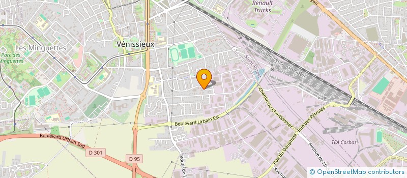 localisation de l'entreprise MONSIEUR AVNI HASANI  VENISSIEUX