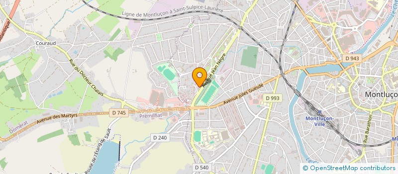 localisation de l'entreprise MONSIEUR AVNIJA SOKOLI  MONTLUCON