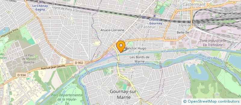 localisation de l'entreprise MONSIEUR AVOWA ETCHAOU  CHELLES