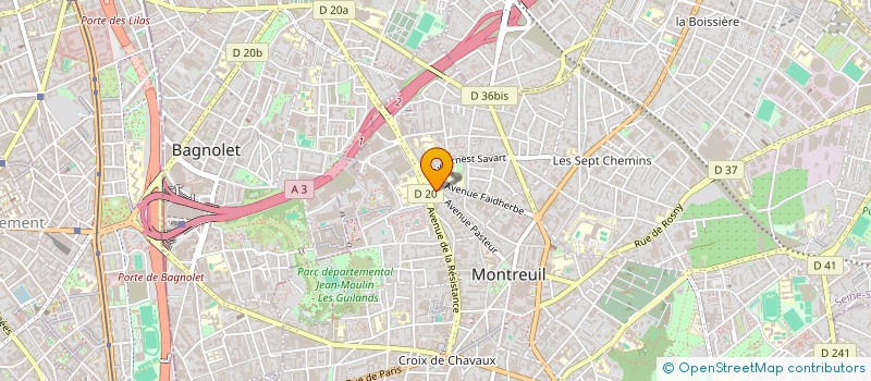 localisation de l'entreprise MONSIEUR AWAIS HARRIS à MONTREUIL