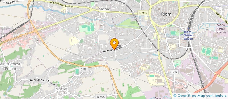 localisation de l'entreprise MONSIEUR AWET MEASHO  RIOM