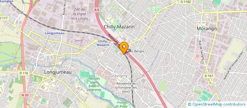 localisation de l'entreprise MONSIEUR AWNE MAKSIMOUS  CHILLY-MAZARIN