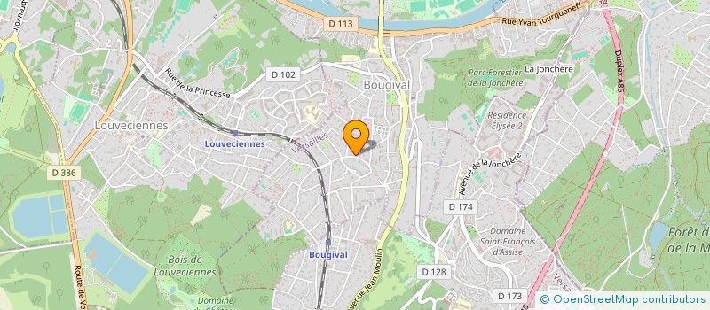 localisation de l'entreprise MONSIEUR AXEL ABOUT  BOUGIVAL