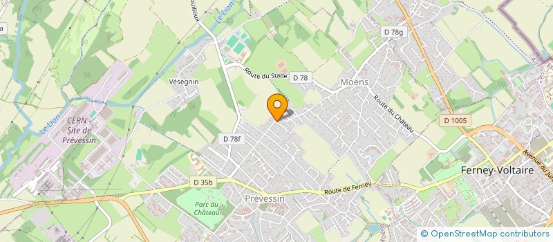 localisation de l'entreprise MONSIEUR AXEL AGOSTA  PREVESSIN-MOENS