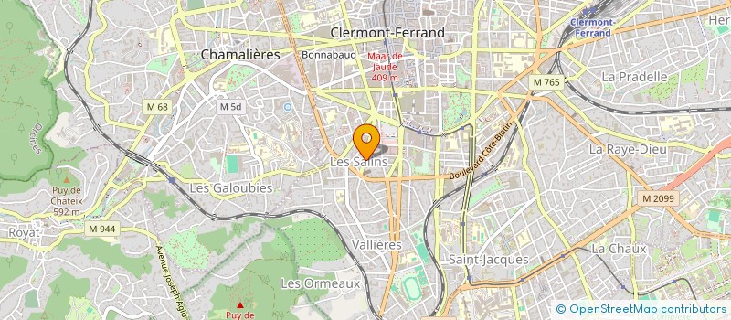 localisation de l'entreprise MONSIEUR AXEL AMET à CLERMONT-FERRAND