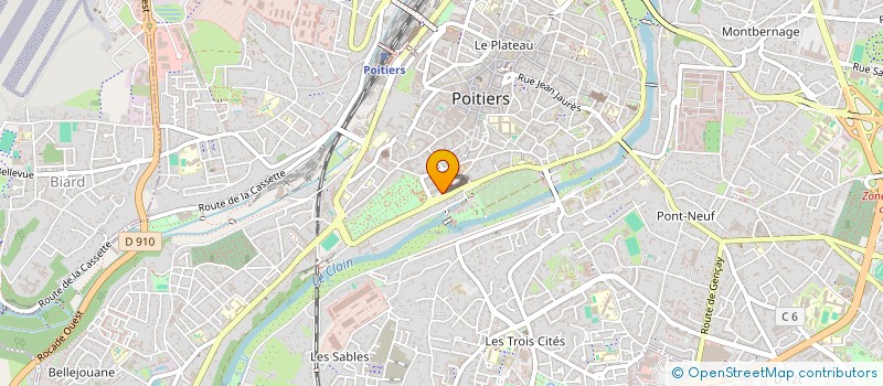 localisation de l'entreprise MONSIEUR AXEL AMIAUD à POITIERS