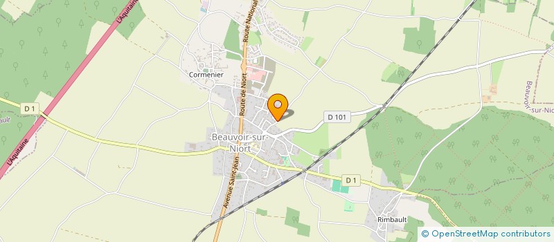 localisation de l'entreprise MONSIEUR AXEL ARAMO  BEAUVOIR-SUR-NIORT